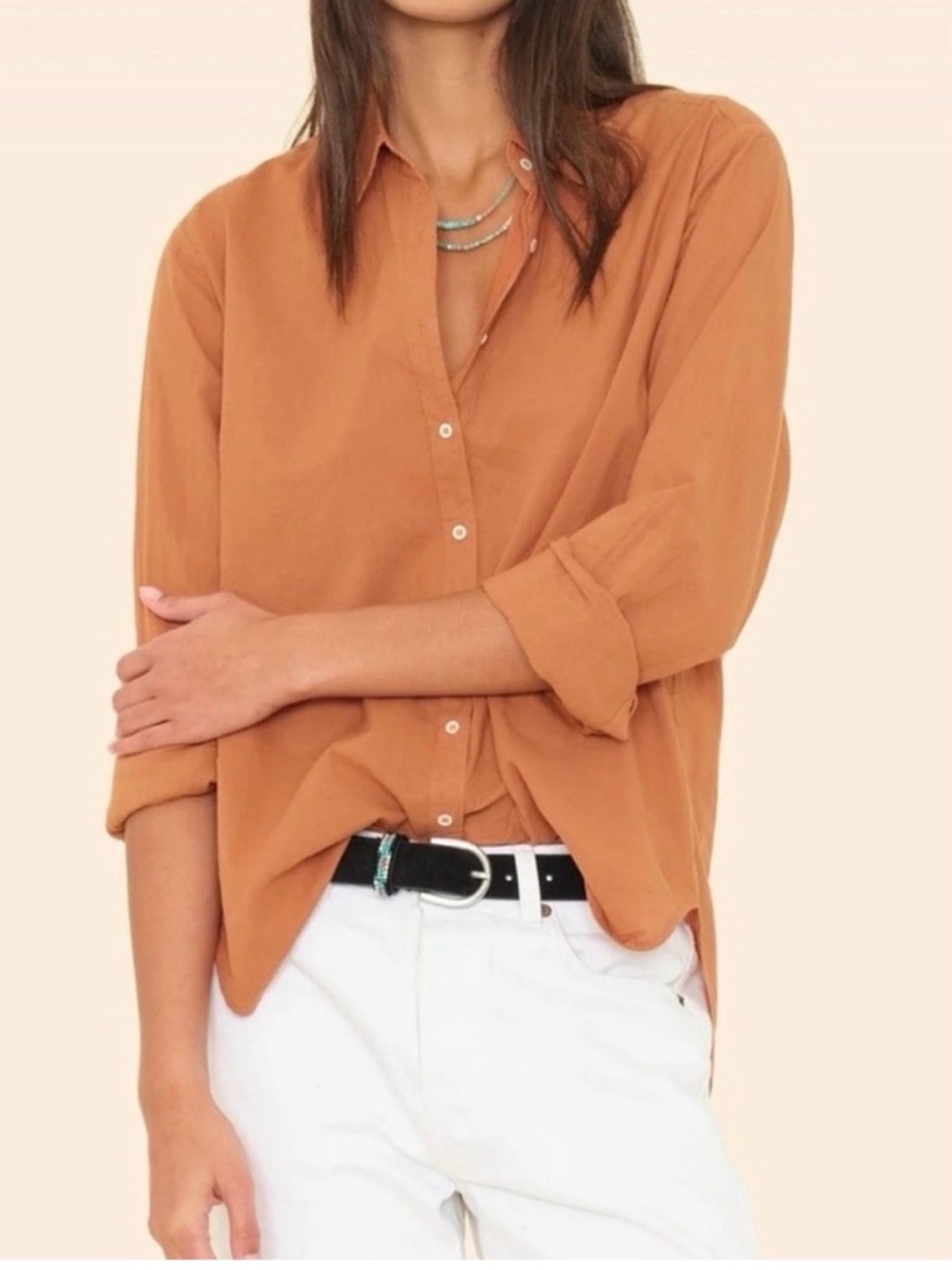 XiRENA Beau Shirt in Ginger Size Medium NWOT